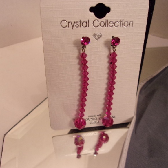 VINTAGE JAPANESE VENA SCARF & NWT EARRINGS J44-12 - Picture 3 of 5